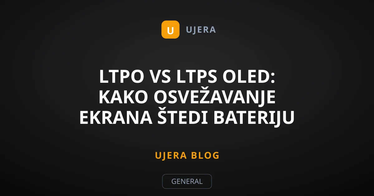 LTPO vs LTPS OLED: Kako osvežavanje ekrana štedi bateriju